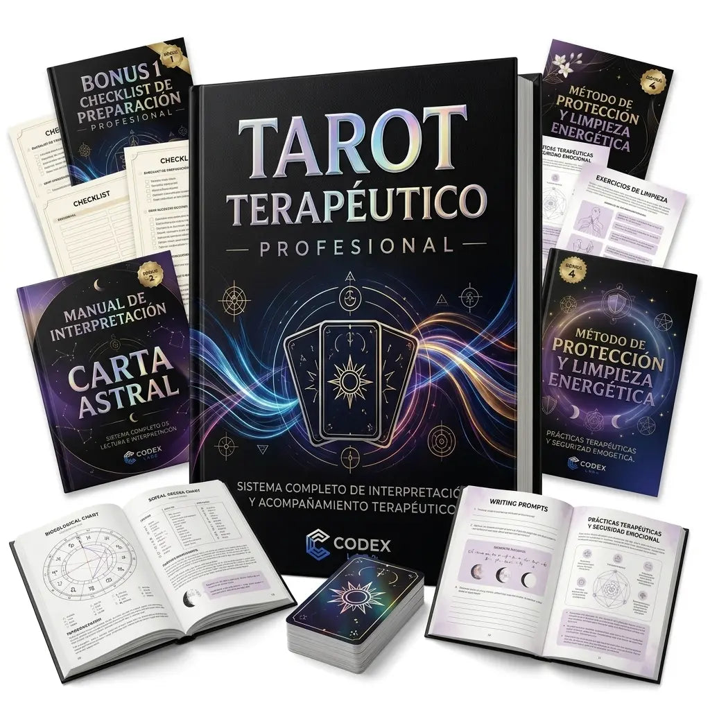 ✨ TAROT TERAPÉUTICO PROFESIONAL + KIT PROFESIONAL DE RADIESTESIA